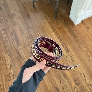 Burgundy Belts Size 1 New Without Tags